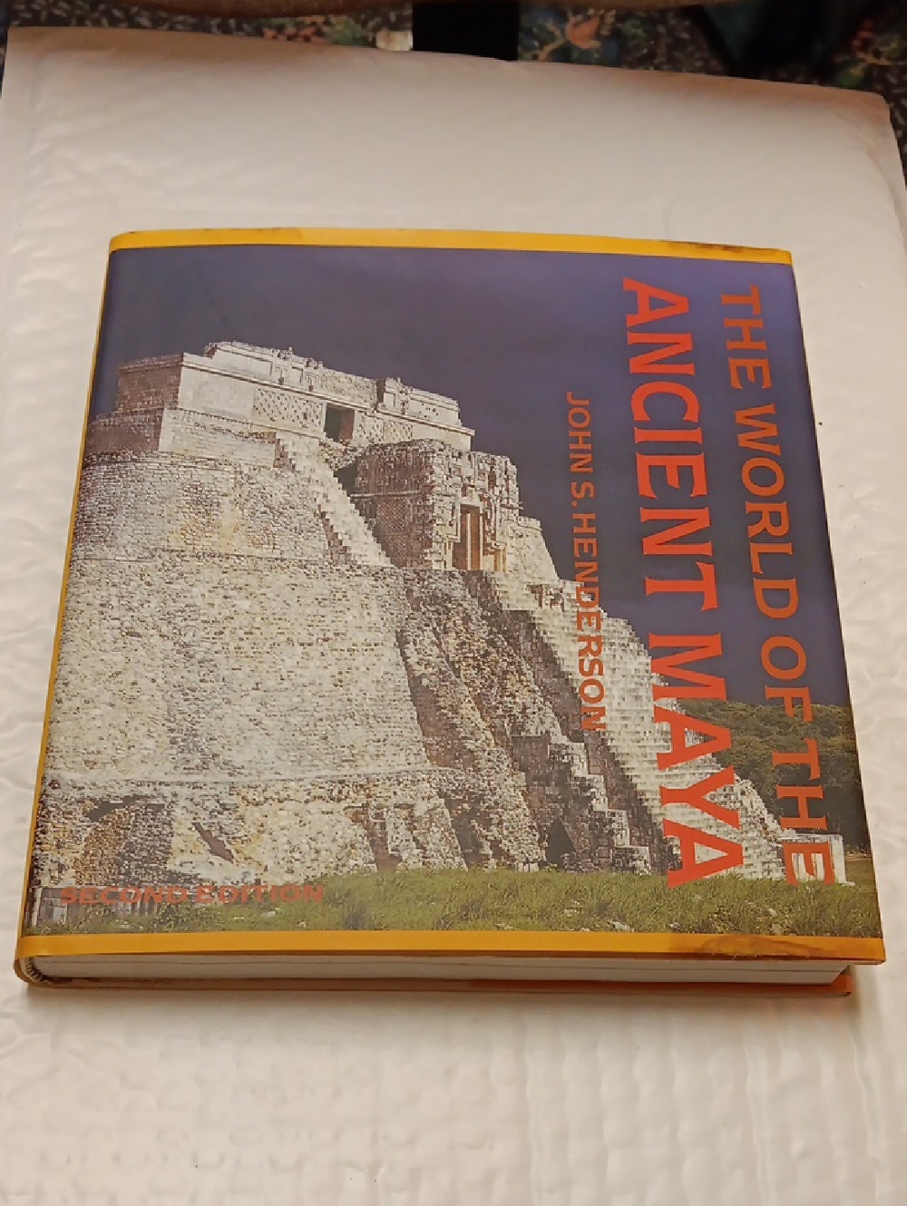The World of the Ancient Maya Hardcover Book - Orange/Blue Cover